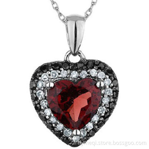 Crystal stone necklace pendant